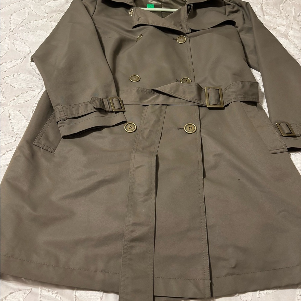 Elegant Brown Satin Lined Coat